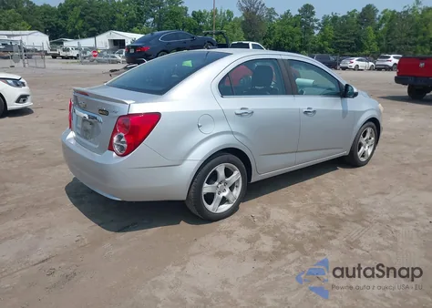 2013 Chevrolet Sonic Ltz Auto z USA, uszkodzony, nr VIN 1G1JE5SH6D4173728